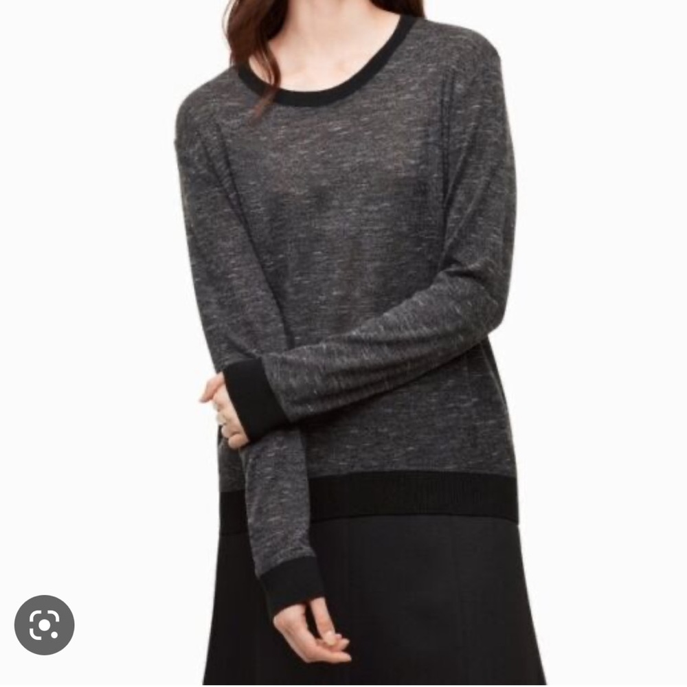 Aritzia Wilfred black berri Crewneck scoop shirt
